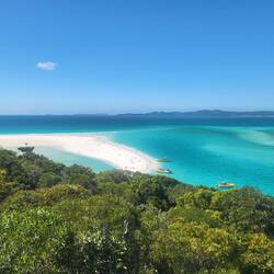 Whitehaven beach fra udsigtspunktet