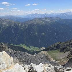 Aussicht auf alles was wir schon gelaufen sind
