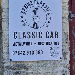 Car restoration in Ponterwyd