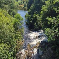 Waterfalls on afon Rheidol in Ponterwyd