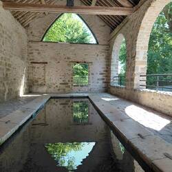 An old 'laundry' on our walk down to the Le Seine