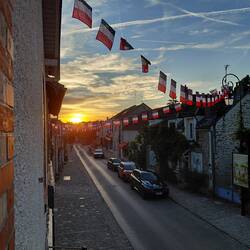 Sunset from our window in Barbizon