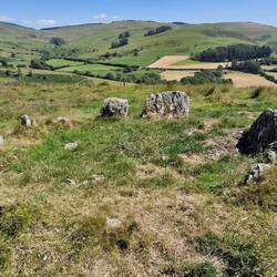 Ancient stone circle perhaps? It is not mentioned on the OS map