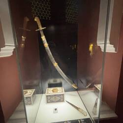 Das Schwert des Eroberers von Sultan Mehmed II., welcher Konstantinopel 1453 eroberte.