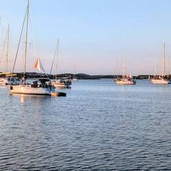 Abendstimmung in der Ankerbucht