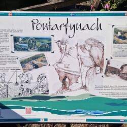 Devil's bridge information board