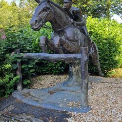 Art around Woodlands campsite - horse & jockey