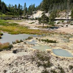 Zwischenstopp in der Mud Volcano Area