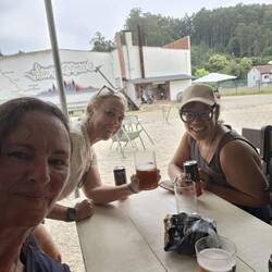 Beer stop...we earned it today!