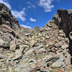 Das Terrain war oftmals steinig und es musste gekraxelt werden
