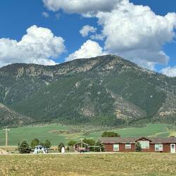 View of Tetons from RV Park