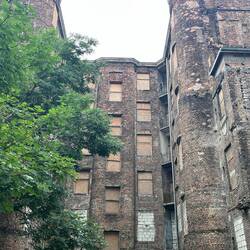 Hausruinen des Warschauer Ghettos