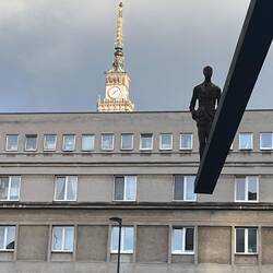 Der Kulturpalast ist allgegenwärtig