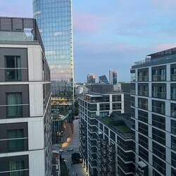 Blick aus unserem Hotelzimmer im 12. Stock