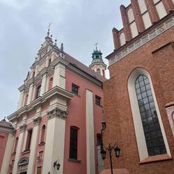 Kathedrale rechts, Jesuitenkirche links