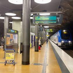 mit dem Zug in 18 Minuten nach Uppsala