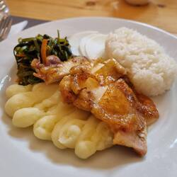 Mittagessen im nahen Ger-Camp