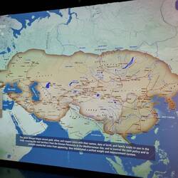 Mongolisches Reich mit Seidenstrasse im 13./14. Jh.