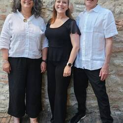 With Anita and Michael, the other two hornists at the festivals. Such lovely humans!