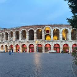The Verona Arena is older than the Coliseum in Rome. They stage open-air operas here in the summer.