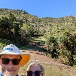 Golf med.lånt udstyr er svært - Rikke vandt stort