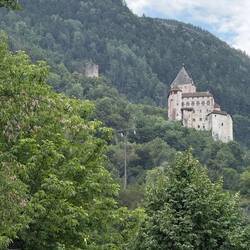 Castel Trostburg overlooking Ponte Gardena/Waidbruck, where we waited for the bus