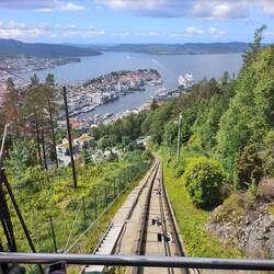 Was für ein herrlicher Blick auf Bergen