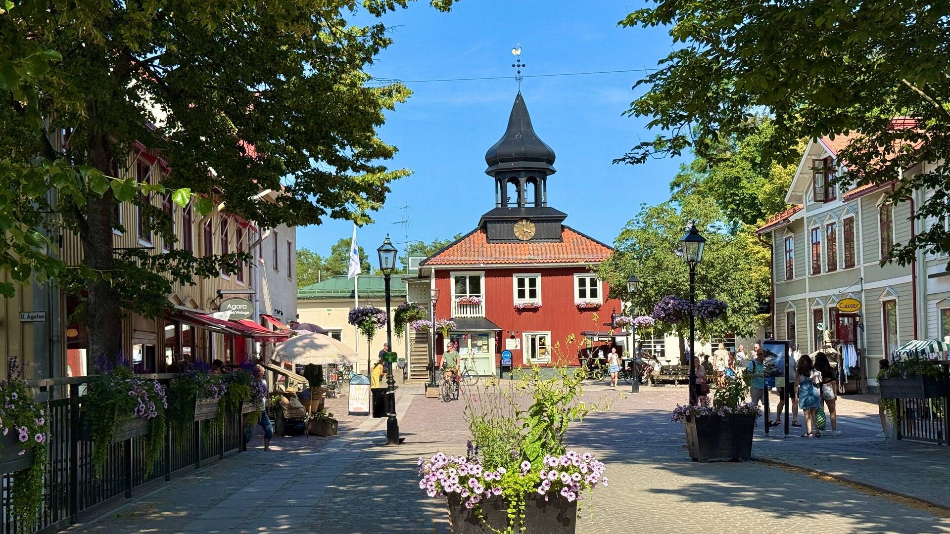 Das wohl bekannteste rote Haus in Trosa - beherbergt die Touristeninformation