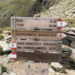 Traumpfad Münxchen-Venedig und die via alpina teilen sich diese Etappe