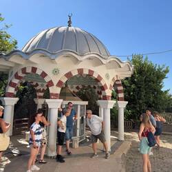 Das "Wudu-Haus" für die rituelle Waschung.