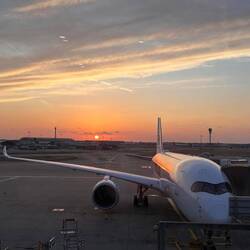 Sunset over Heathrow