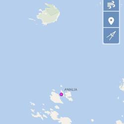 Hier sind wir auch wenn die App die Insel nicht findet.
