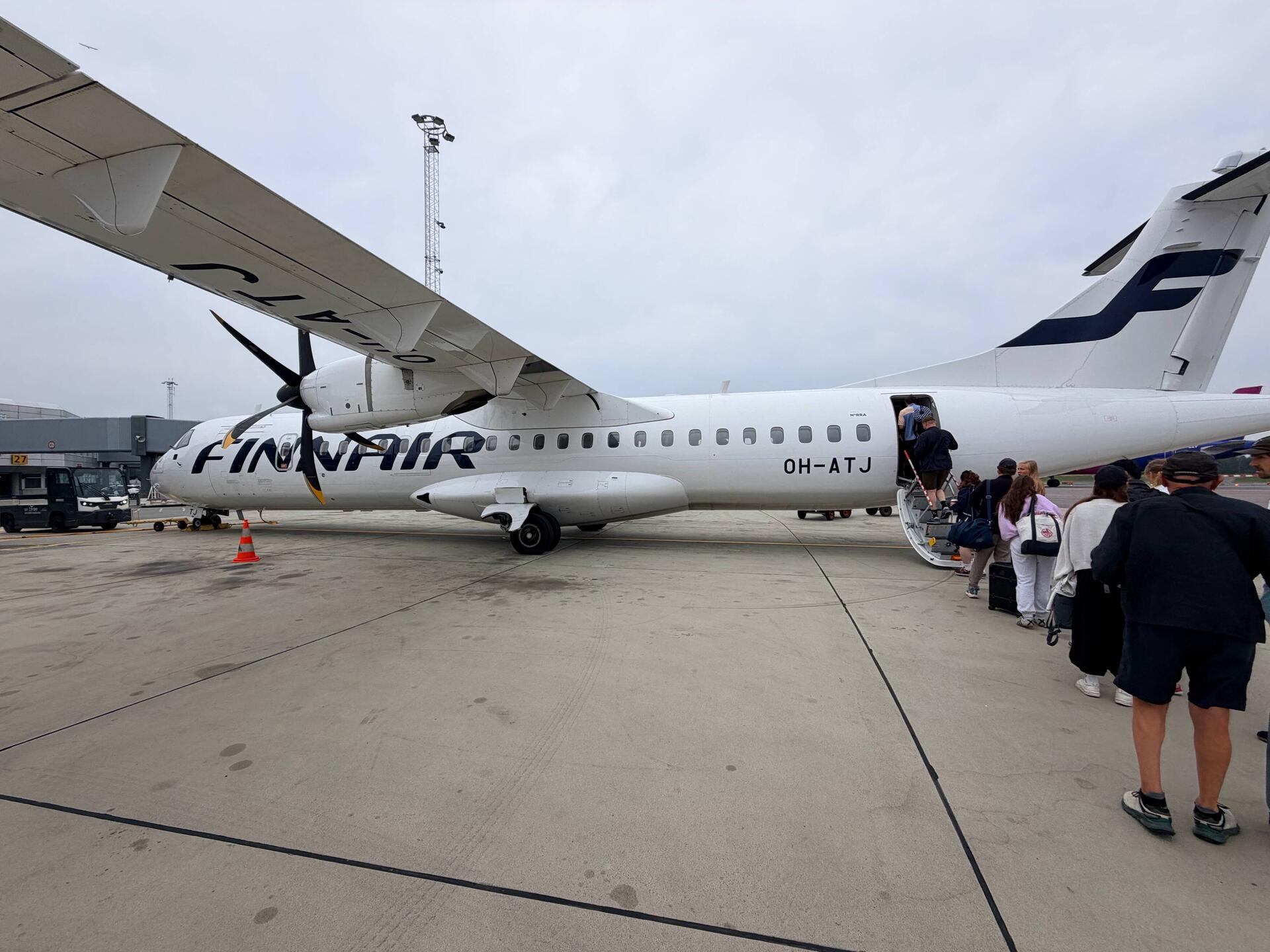 Small international plane from Norway to Finland