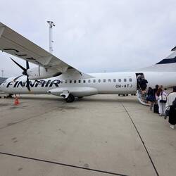 Small international plane from Norway to Finland