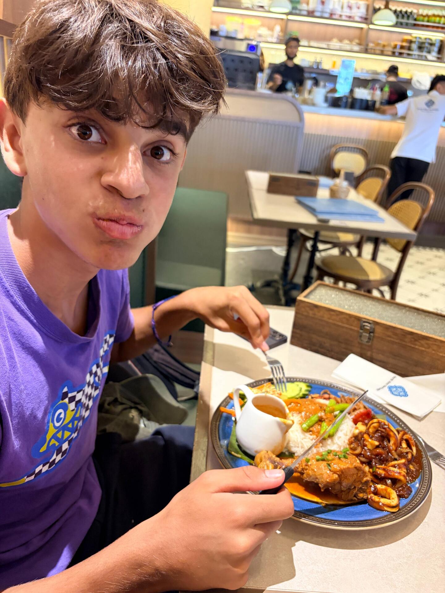 Millen's third chicken and rice meal in 24 hours