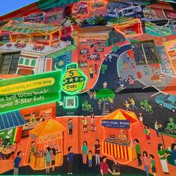 So much cool art in this colourful city