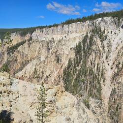 Looking back up the grand canyon of the Yellowstone