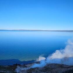 Early morning view of Yellowstone Lake