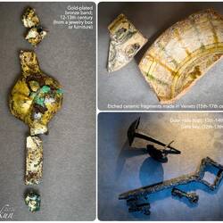 Some of the artifacts found during restoration ... Castello di Andraz — Livinallongo del Col di Lana