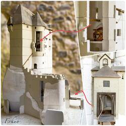 Model of Castello di Andraz — Livinallongo del Col di Lana, Italy