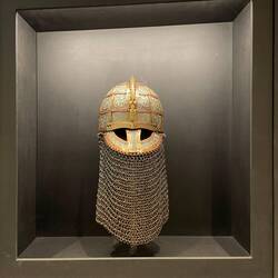 Exponat im Wikinger Museum in Gambla Uppsala