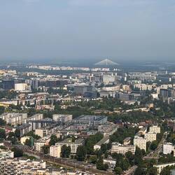 Toller Blick von da oben auf die Stadt