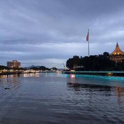 Waterfront at dusk