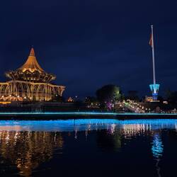 Waterfront at night