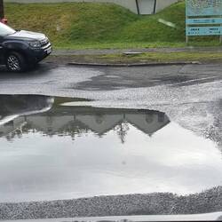 Und vor dem Campingplatz noch letztes mal "furten"