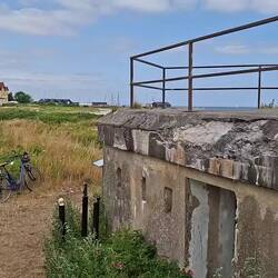 Rundgang an, in, auf der Batterie