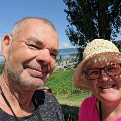 Blick vom Schloss auf den Untersee