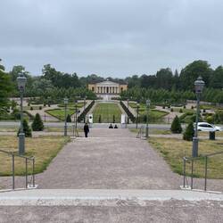 Weg zum ehemaligen Barockgarten ...