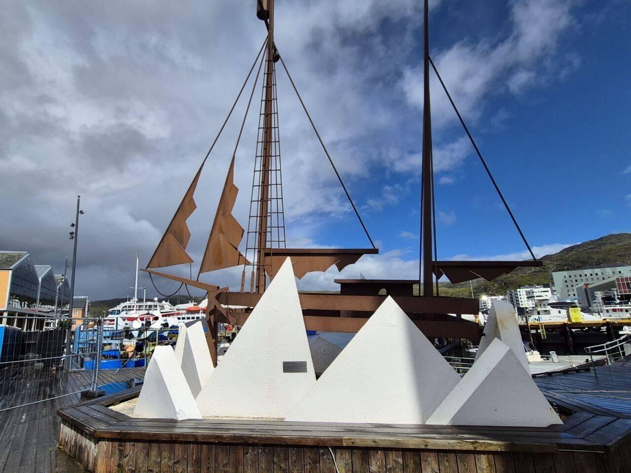 In Hammerfest unterwegs.