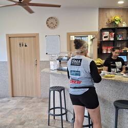 Breakfast stop...the only cafe on the way today